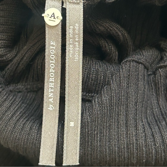 Anthropologie Cecilia Puff Sleeve
Ribbed Turtleneck black Size Medium - Picture 8 of 10